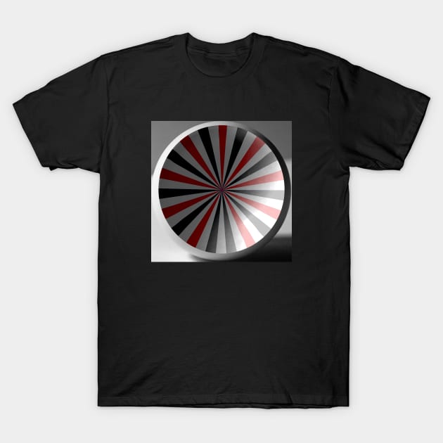 Abstract Pop Art Sphere Trippy Vortex T-Shirt by Aurora X